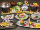 2025年5月6月《お献立一例》旬の食材を活かした和洋折衷創作会席膳をご用意致しました♪