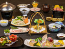 2026年5月6月《お献立一例》旬の食材を活かし、初夏を感じられる和洋折衷創作会席膳をご用意致しました♪