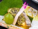 2026年3月4月《お献立一例》焼物:鰆蕗味噌焼き 焼筍・若桃甘露煮と一緒に♪