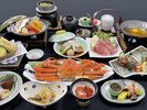姿ずわい蟹1枚付き四季会席