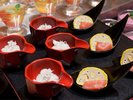朝食ビュッフェ一例 湯峡の響き優彩