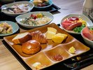朝食ビュッフェ一例 湯峡の響き優彩