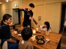 Dinner/夕食:黒胡椒を大きなペッパーミルで振るまうパフォーマンスも♪