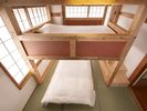 Mini Loft/おまかせミニロフト:コンパクトな2段ベッドの客室。ユニットバス付