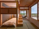 Loft/山小屋風ロフト型ベッドルーム