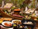 【お食事】夕食バイキング(一例)