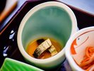 春の夕食:ニシンの山椒漬け。会津の郷土料理です。