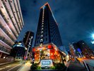 高台に位置する夜景が綺麗なタワー型ホテルです。