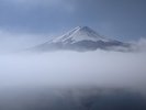 富士山、雲海、河口湖