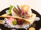 地魚の御造り(一例)