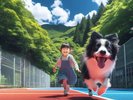 足が汚れにくい「オムニ人工芝舗装」&柵に囲まれているので快適で安心なドッグランです!