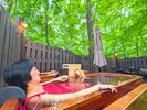 目の前に森が広がる
