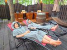 サウナポンチョも有料で販売中