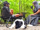 併設カフェで愛犬と過ごす
