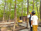 パワーショベルパーク体験前の様子