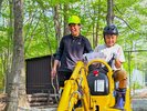 本物の重機も体験できる施設も