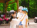 ジャイロライド前に防具付ける様子