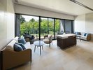 OMIKA Wellness & Spa 内レストスペース。コーヒー牛乳を無料でお楽しみいただけます。