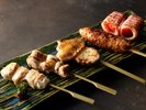 御殿場の太陽チキンやアメーラトマトをつかったアラカルト