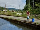 須川フィッシングパーク釣ったお魚(マス)をその場で召しあがることもできます。