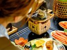 新鮮な鮑の踊り焼き