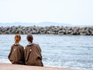 ★浜辺で海を眺めながら