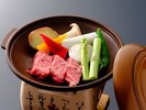 和牛の陶板焼き
