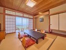 ◆【和室10畳】(バス付)海が見えるお部屋。バス・洗浄機付きトイレ付。