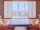 ◆【和室12畳 禁煙】海が見えるお部屋。バス・洗浄機付きトイレ付。