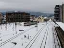 【ホテル周辺】冬のJR高山駅