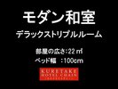 【客室】禁煙モダン和室☆100x200x3台