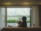 愛犬との滞在一例