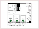 【トリプルルーム 間取りイメージ】