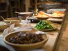 種類豊富な朝食バイキング(画像はガーデンテラス・プランやお部屋により朝食内容や会場は替わります)