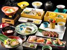 山梨名産・希少な甲州牛フィレ肉ステーキ&鮑のお刺身を含んだ季節の特選和会席(イメージ)