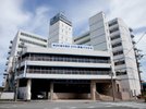国道側から見たホテル外観。