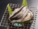 新鮮な鮑を目の前で焼いて、アツアツをどうぞ