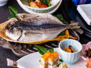 伊豆の朝ご飯といったら、鯵の干物。