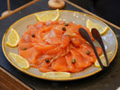 【朝食】厳選した塩で旨味を凝縮したノルウェーサーモンのマリネ