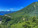 華厳滝、中禅寺湖、男体山(新緑)