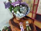 かわいいお花の飾られたロビー