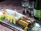 イカの姿造り×『沖ノ島』