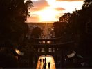 宮地嶽神社「光の道」/2月、10月の年に2回訪れる神秘的な景色をお楽しみいただけます。