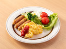 ■洋食メニューの盛り付け例です。