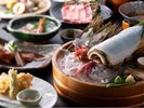 【夏・朝獲れイカ会席】コリコリ食感の白イカや、お造り、地魚の煮付けなど、香住の旨いものを心ゆくまで!