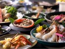 【冬・活松葉蟹尽くし◆1人1.5杯使用】活松葉蟹刺し・活松葉蟹の炭火焼き・活松葉蟹のお鍋で活蟹を堪能!
