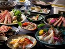 【冬・活松葉蟹尽くし◆1人1.5杯使用】活松葉蟹刺し・活松葉蟹の炭火焼き・活松葉蟹のお鍋で活蟹を堪能!
