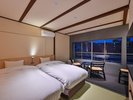 白樺の間/温泉付き和洋室ツイン/5室あり部屋割りはランダムです。部屋指定はお知らせ下さい。