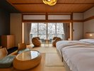 芙蓉の間/温泉付き和洋室/5室あり部屋割はランダム。部屋指定はご連絡下さい。