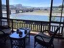 お部屋から球磨川が一望できます。